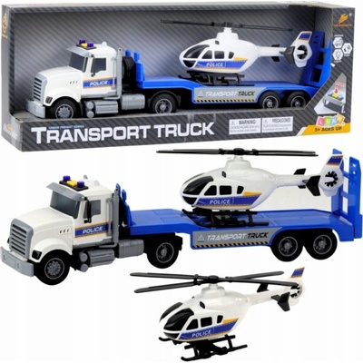 LeanToys Sada světel a zvuků pro policejní transportní vůz a vrtulník
