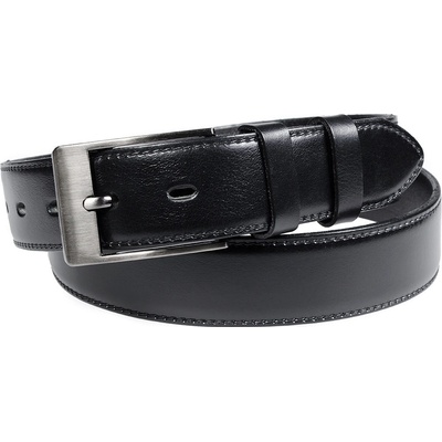Penny Belts pánský kožený opasek Vincent černý