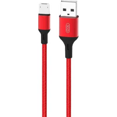 XO Кабел XO NB143, USB към Micro-USB, 2m, червен (6920680870837)