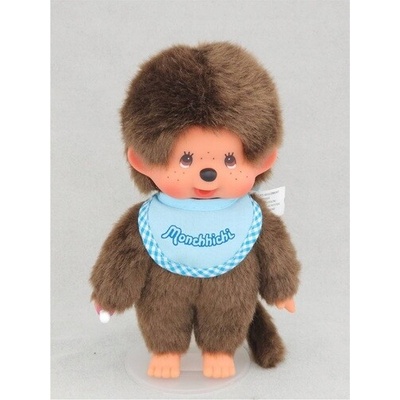 Monchhichi chlapec se světle modrým bryndáčkem 20 cm