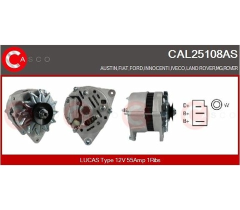 Generátor CASCO CAL25108AS