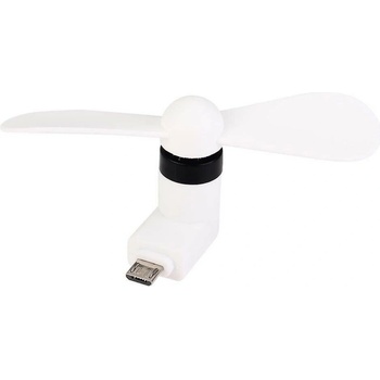 Micro USB Vetráčik Biely