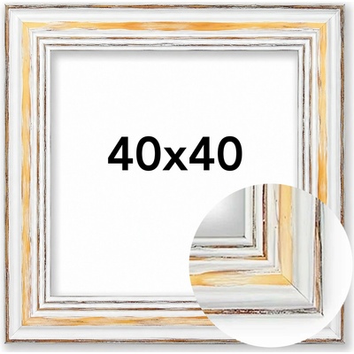 Fotorámeček Vermont Rozměr: 40 x 40 cm, Barva: Vintage, Typ zasklení: Plexi