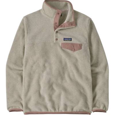 Patagonia W's LW Synch Snap-T P/O sivá/ružová