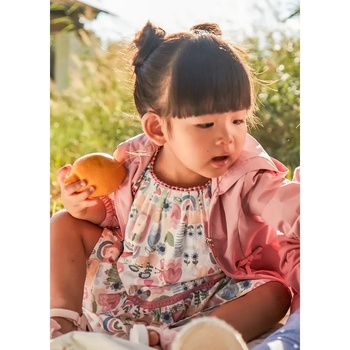 Mayoral Рокля щампи розов цвят за мини момиче Майорал