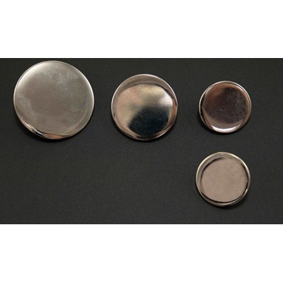 Kovový gombík - striebro - priemer 1,8 cm