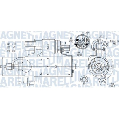 Štartér MAGNETI MARELLI 063721563510