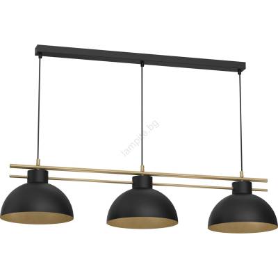 Luminex Пендел ESTATE 3xE27/15W/230V черен (LU4287)