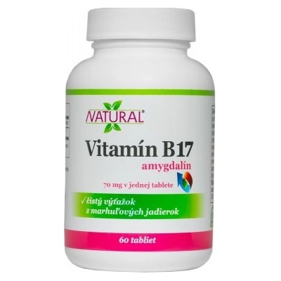 Natural Vitamín B17 Amygdalín 70 mg 60 tabliet