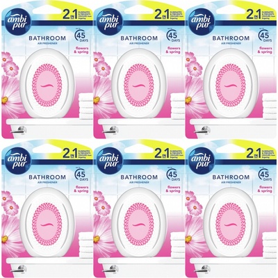 Ambi Pur Bathroom Flowers & Spring gelový osvěžovač vzduchu do koupelny 7,5 ml