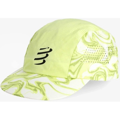 Compressport Pro Racing Cap green camo/fluo red