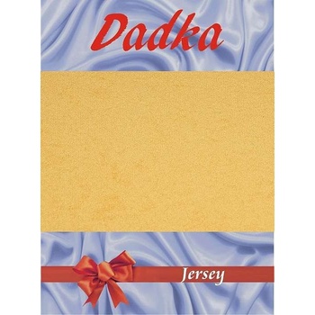 Dadka jersey prostěradlo okrové 60x120x10