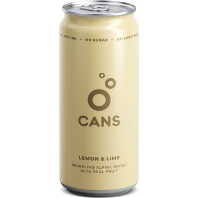 Cans Sýtená voda s príchuťou citróna a limetky 330 ml