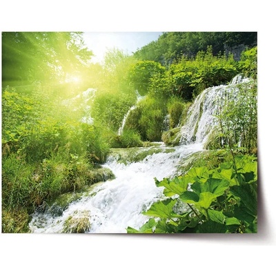 Sablio Plagát Kaskádový vodopád - 90x60 cm