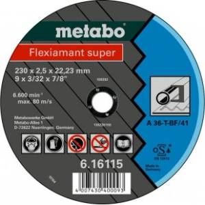 Metabo Fleximant супер шлифовъчен диск 180 x 2.0 x 22.23 стомана, TF 42 616102000 (616102000)