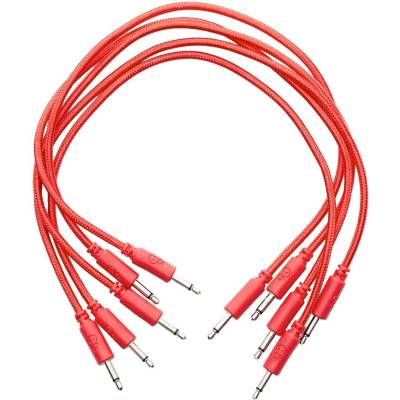 Erica Synths Braided eurorack patch cable 30cm (5pcs, red) 0, 3 m Директен - Директен Пач кабел (4751030829036)