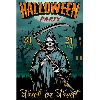 Ceduľa Halloween Party 2