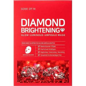 Some By Mi Diamond Brightening Calming Glow Luminous Ampoule Mask - Освежаваща ампулна маска с избелващ ефект 1бр/25мл