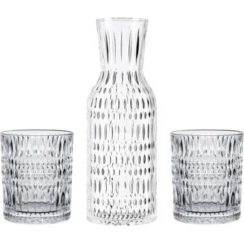 Nachtmann Комплект от стъклоes и карафа за вода ETHNO, комплект от 3 бр. , прозрачен, стъкло, Nachtmann (NM105400)