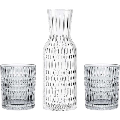 Nachtmann Комплект от стъклоes и карафа за вода ETHNO, комплект от 3 бр. , прозрачен, стъкло, Nachtmann (NM105400)