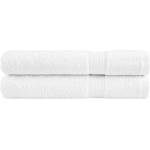 vidaXL Премиум кърпи SOLUND 2 бр бели 100x200 см 600 gsm (137140)