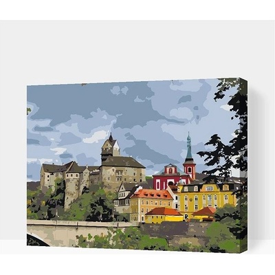Painting Queens Painting Queens Hrad Loket 2 40 x 50 cm bez rámu a bez vypnutí plátna PBN/LOKETCASTLE2/40 x 50/WO