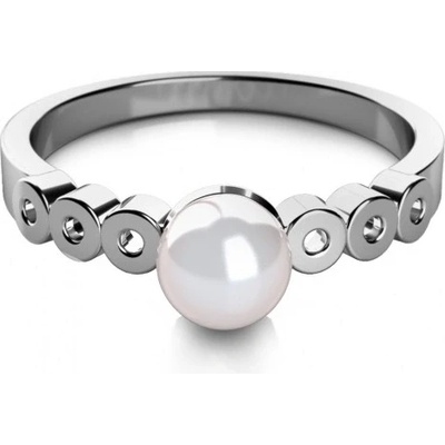 Couple perlový prsten Corinne z bílého zlata 4565064 0 91