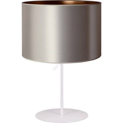 Duolla - Настолна лампа CANNES 1xE14/15W/230V Ø 20 см сребрист/меден/бял (DU602976)