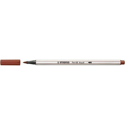 Stabilo Pen 68 brush červeně hnědá
