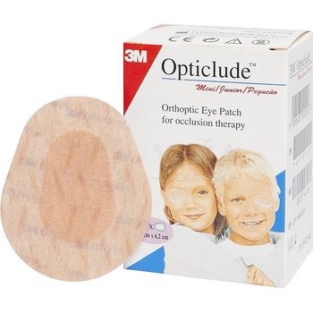 3M Opticlude Standard Mini Očná náplasť 5 x 6 cm ortoptická, na liečbu strabizmu 20 ks