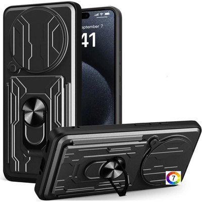 Xiaomi Redmi Note 14 Pro+ 5G Удароустойчив Ring Holder/ Card Slot Калъф и Протектор