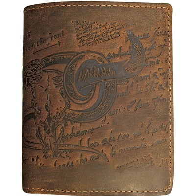 LandLeder 1732-25 Bull and Snake pánská kožená peněženka hnědá