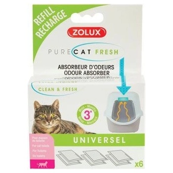 Zolux PURECAT Refill osvěžovač a pohlcovač zápachu 6ks