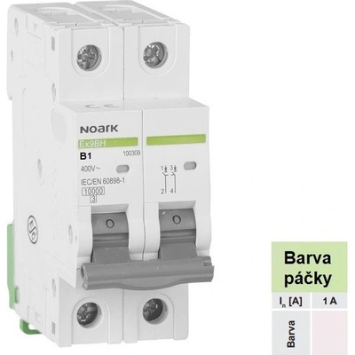 Noark 100300 Ex9BH 2P B1 B, 1 A
