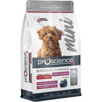 Proscience ProScience Puppy Mini Dog - Lamb Blueberry - храна за подрастващи кученца от мини породи с агне и боровинки - 2 кг, Турция