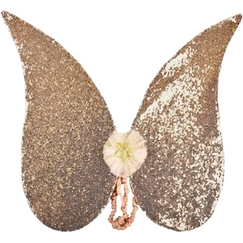 Robetoy Детски Блестящи златни крила с пайети за приказни превъплъщения, 54 см