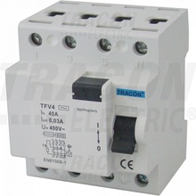 Tracon 4P 16A 100mA 6kA AC TFV4-16100