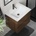 Bath Deluxe Шкаф за баня с мивка kenwood 61 см, орех/бяло (setbt0095b)