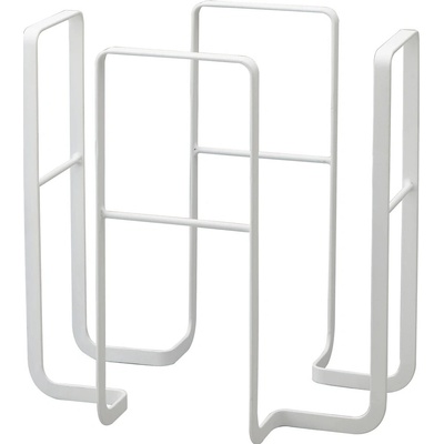 YAMAZAKI Stojan na noviny Tower 6471, bílý – Zboží Dáma