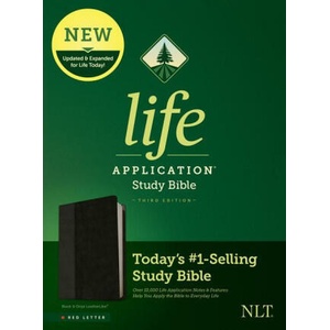 NLT Life Application Study Bible, Third Edition (Red Letter, Leatherlike, Black/Onyx) | Tyndale (ISBN: 9781496455161)