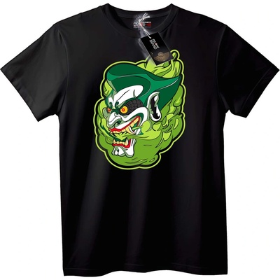 NOONEBRAND Тениска Зелен Демон Аниме - 7XL, Black