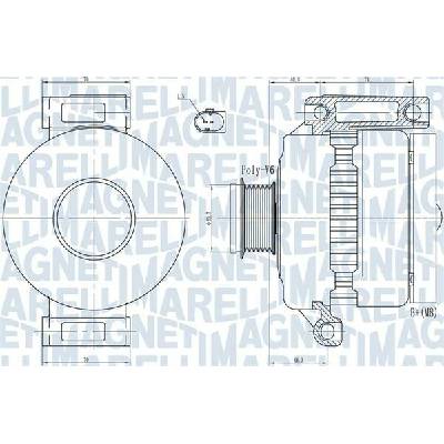 Alternátor MAGNETI MARELLI 063731923010