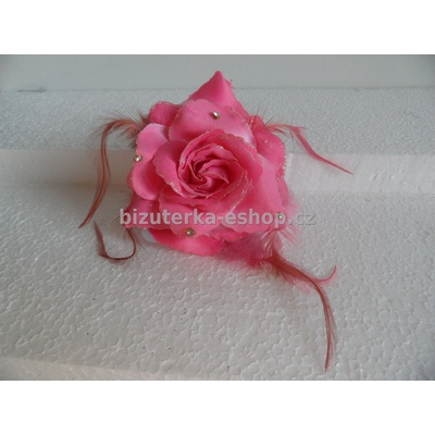 Bizuterka-eshop.cz květ růžový BZ-03402
