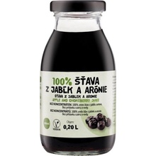 Zdravo Organic Šťáva arónie - jablko 100% 200 ml