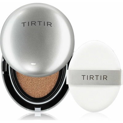 Tirtir Mask Fit Aura Cushion Mini hydratační make-up v houbičce pro rozjasnění pleti 43N Deep Cocoa 4,5 g