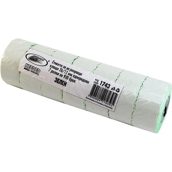 Spree Етикети за 1 ред марк. клещи 26/12 мм, 900 бр. , зелен (3800884174388)