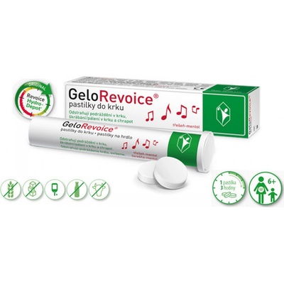 GeloRevoice pastilky do krku čerešňa mentol 20 ks