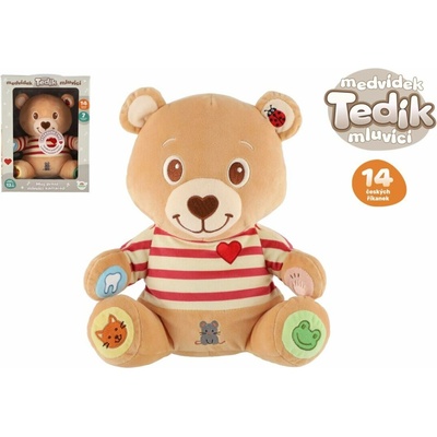 Teddies Medveď Tedík česky hovoriaci plyš na batérie CZ