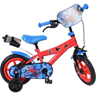 E & L Cycles Детски велосипед с помощни колела E&L cycles - Marvel Spider-Man, 12 (41221)
