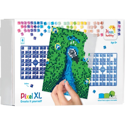Pixelhobby Мозайка с пиксели XL, Pixelhobby, 40x50 пиксела - Паун (28026)